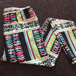 Lularoe TC leggings Aztec print